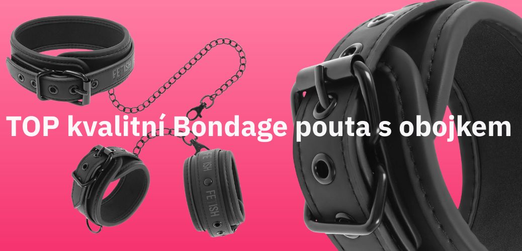 Bondage BDSM pouta s obojkem